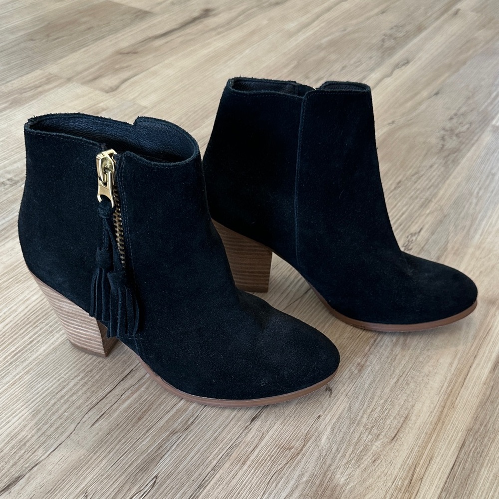 ALDO Black Suede Ankle Boots